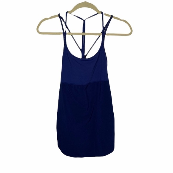 Lucy Womens Sports Tank Top size Medium Blue - Picture 1 of 4
